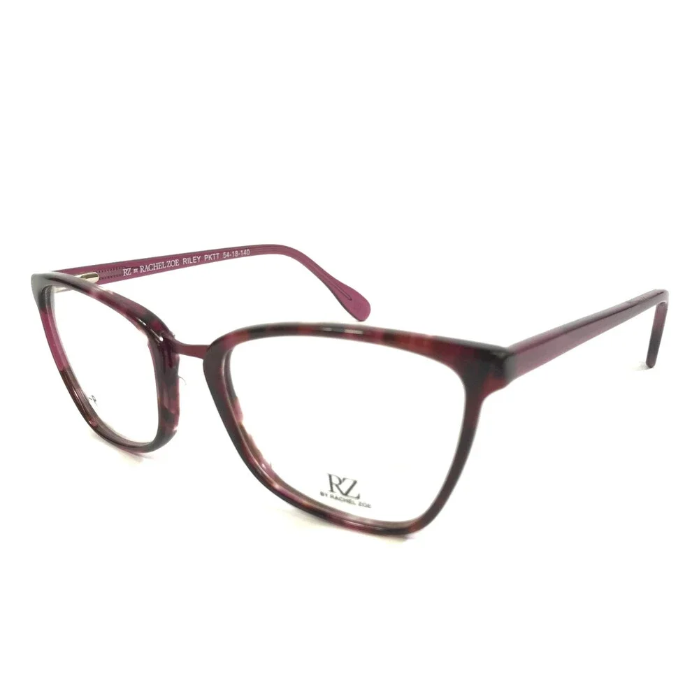 RZ by Rachel Zoe Eyeglasses Frames RILEY PKTT Pink Tortoise Cat Eye 54-18-140